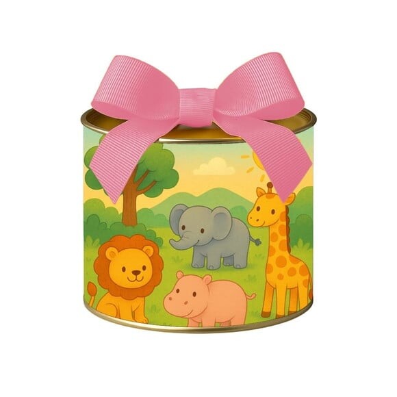 Tubo Lata Metalizada 7x10 Animais Selvagens