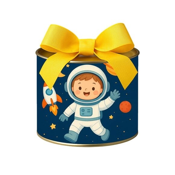Tubo Lata Metalizada 7x10 Astronauta