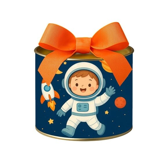 Tubo Lata Metalizada 7x10 Astronauta