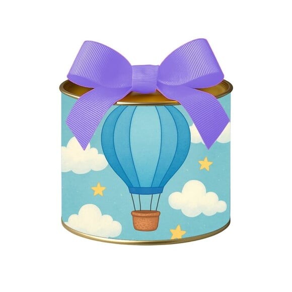 Tubo Lata Metalizada 7x10 Balão de Ar Azul
