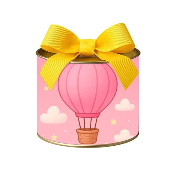 Tubo Lata Metalizada 7x10 Balão de Ar Rosa