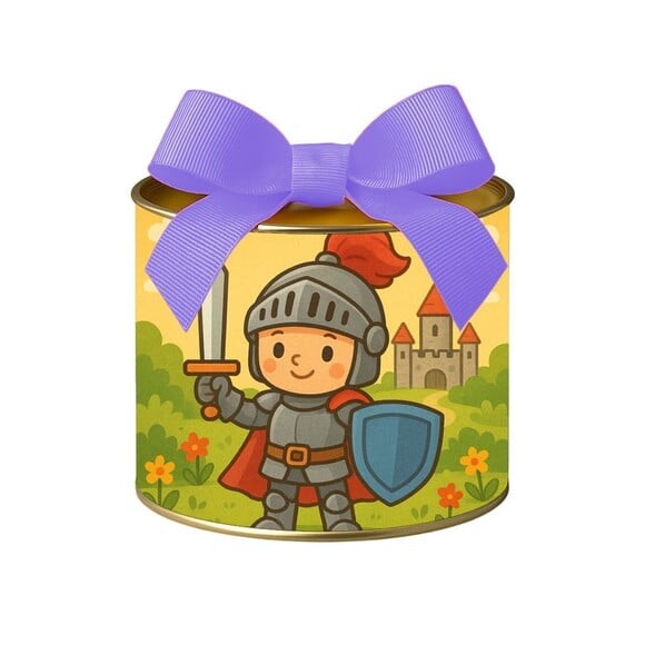 Tubo Lata Metalizada 7x10 Cavaleiro Medieval