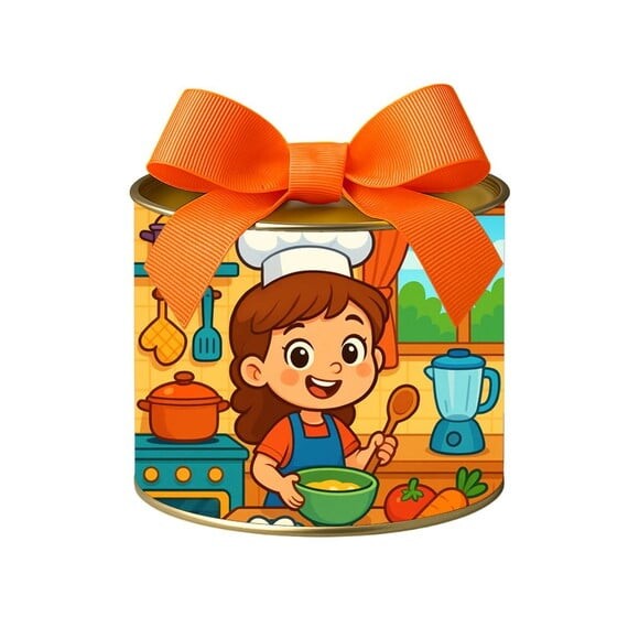 Tubo Lata Metalizada 7x10 Cozinha Kids