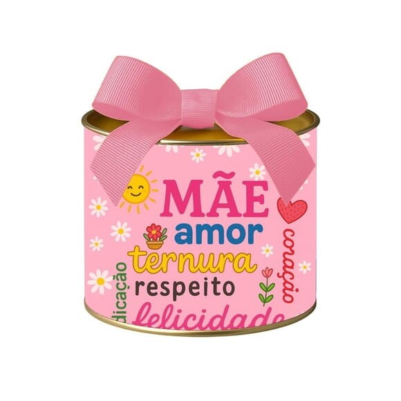 Tubo Lata Metalizada 7x10 Dia das Mães