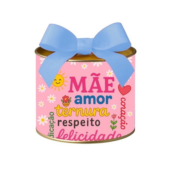 Tubo Lata Metalizada 7x10 Dia das Mães