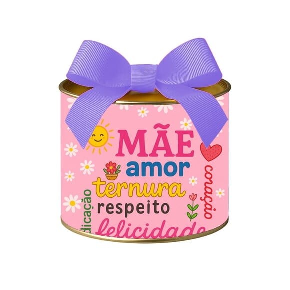Tubo Lata Metalizada 7x10 Dia das Mães