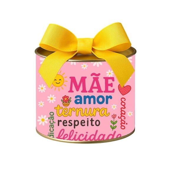 Tubo Lata Metalizada 7x10 Dia das Mães