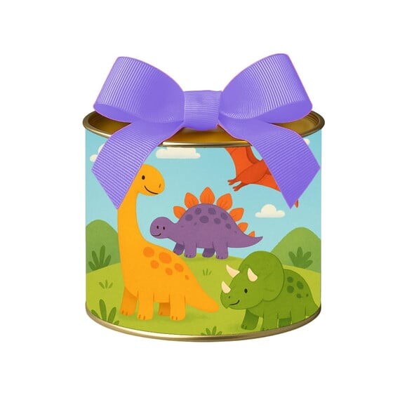 Tubo Lata Metalizada 7x10 Dinossauros