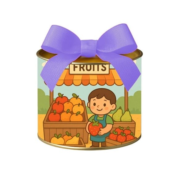Tubo Lata Metalizada 7x10 Feira de Frutas