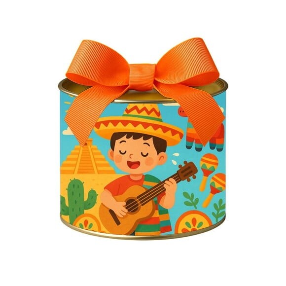 Tubo Lata Metalizada 7x10 Festa Mexicana