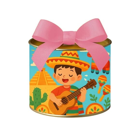 Tubo Lata Metalizada 7x10 Festa Mexicana