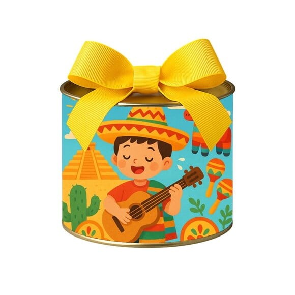 Tubo Lata Metalizada 7x10 Festa Mexicana