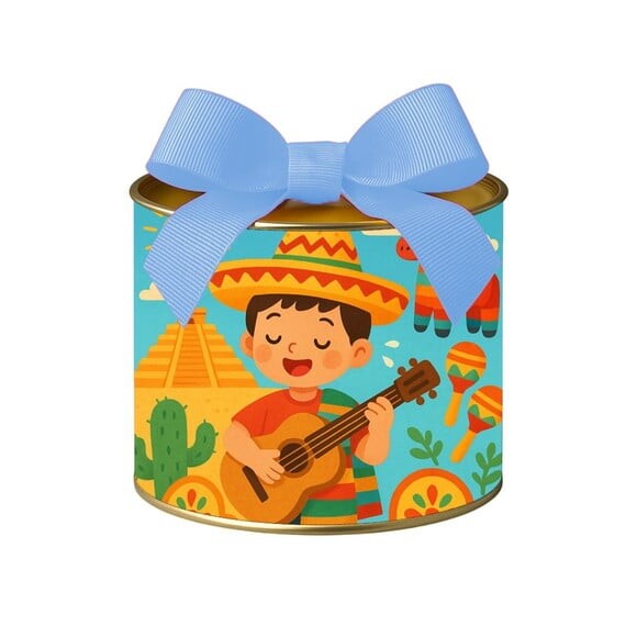 Tubo Lata Metalizada 7x10 Festa Mexicana