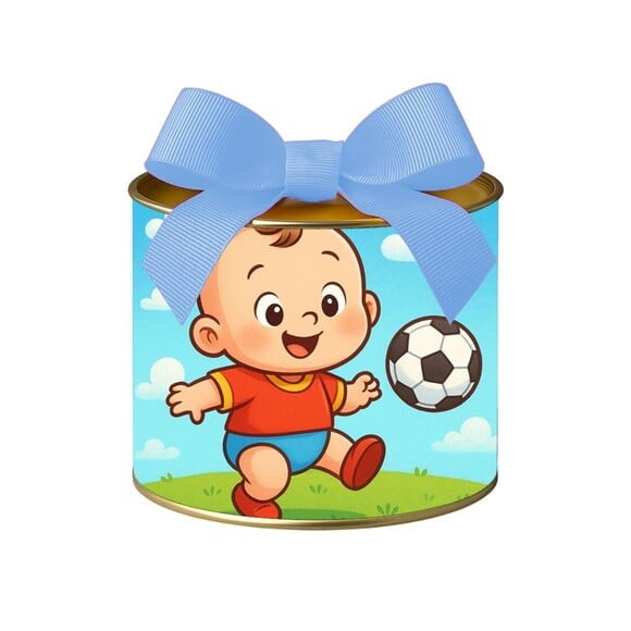 Tubo Lata Metalizada 7x10 Futebol Baby