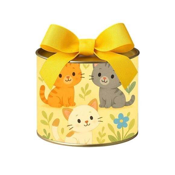Tubo Lata Metalizada 7x10 Gatinhos