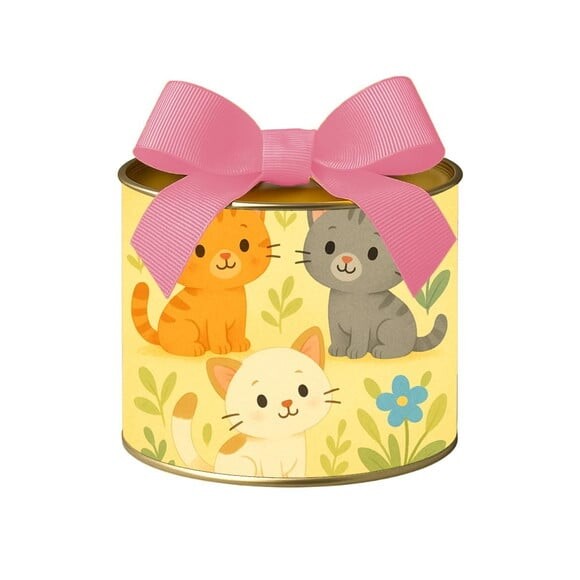 Tubo Lata Metalizada 7x10 Gatinhos