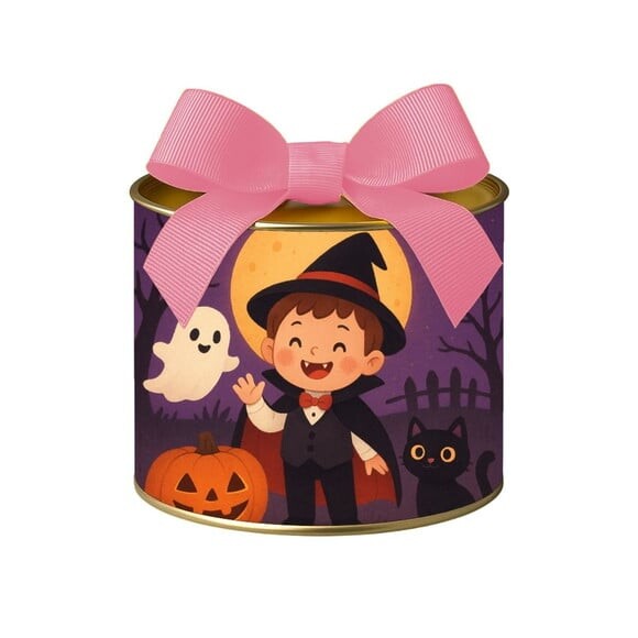 Tubo Lata Metalizada 7x10 Halloween