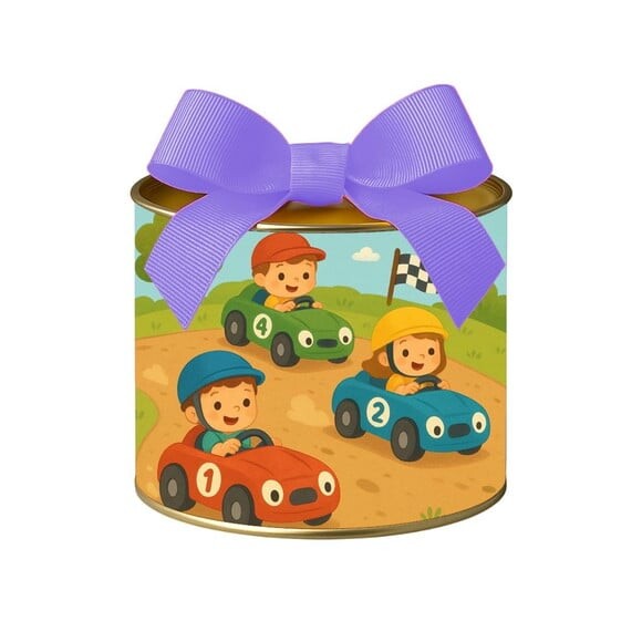 Tubo Lata Metalizada 7x10 Kart Infantil