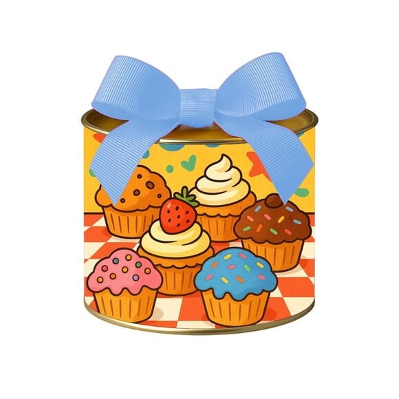 Tubo Lata Metalizada 7x10 Muffins