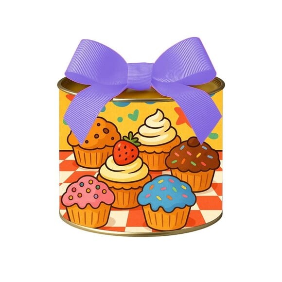 Tubo Lata Metalizada 7x10 Muffins