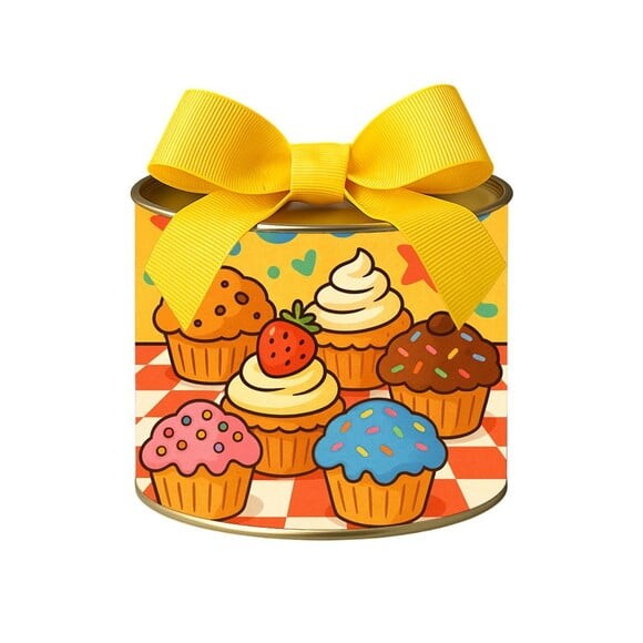 Tubo Lata Metalizada 7x10 Muffins