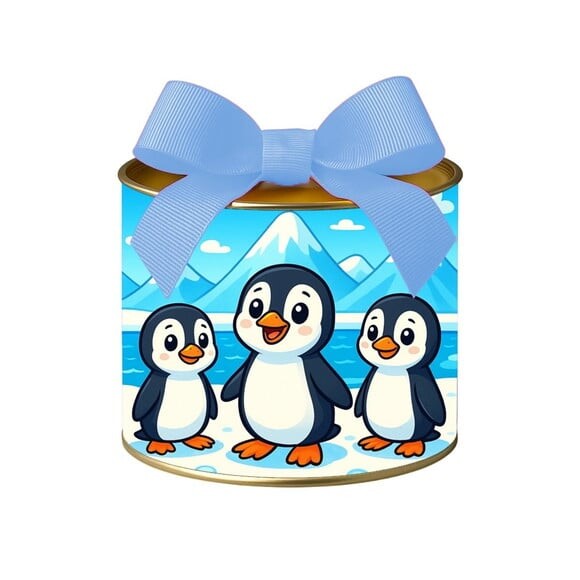 Tubo Lata Metalizada 7x10 Pinguins