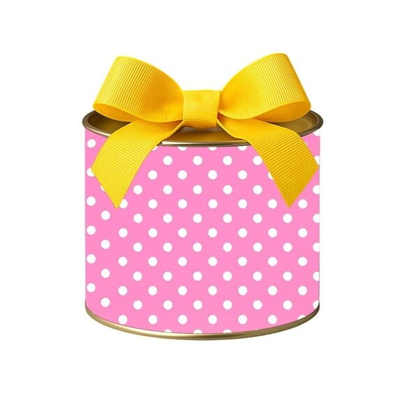 Tubo Lata Metalizada 7x10 Poá Rosa Pink