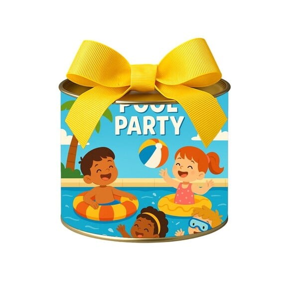 Tubo Lata Metalizada 7x10 Pool Party