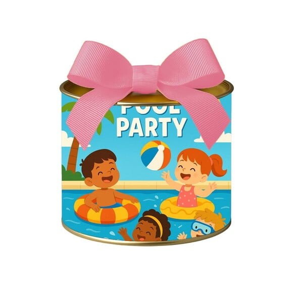 Tubo Lata Metalizada 7x10 Pool Party