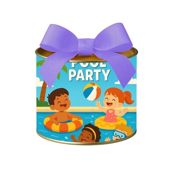 Tubo Lata Metalizada 7x10 Pool Party