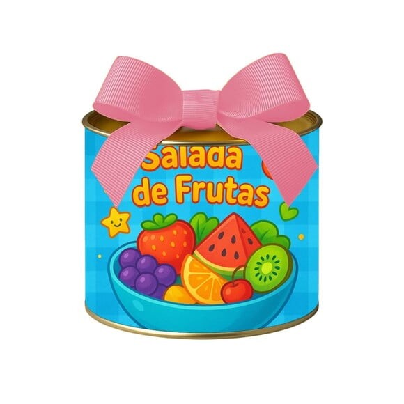 Tubo Lata Metalizada 7x10 Salada de Frutas