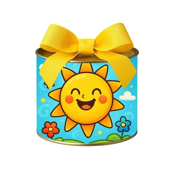 Tubo Lata Metalizada 7x10 Sol Sorridente