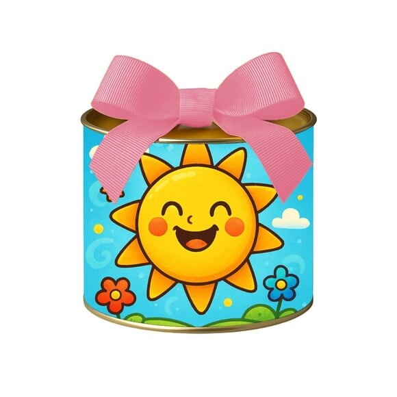 Tubo Lata Metalizada 7x10 Sol Sorridente