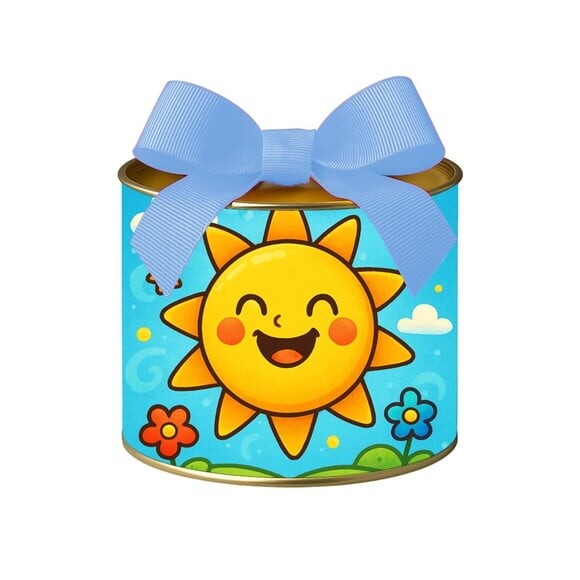 Tubo Lata Metalizada 7x10 Sol Sorridente
