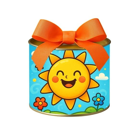 Tubo Lata Metalizada 7x10 Sol Sorridente