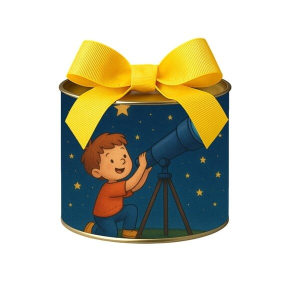 Tubo Lata Metalizada 7x10 Telescópio Kids