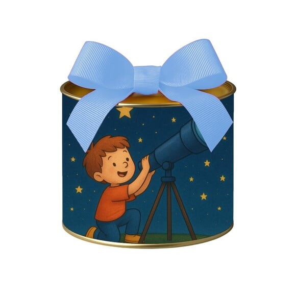 Tubo Lata Metalizada 7x10 Telescópio Kids