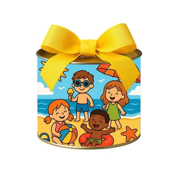 Tubo Lata Metalizada 7x10 Verão Divertido