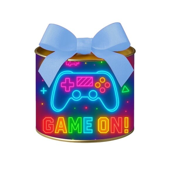 Tubo Lata Metalizada 7x10 Video Game Neon