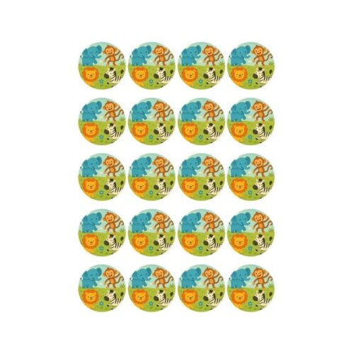 Adesivo Personalizado Latinha 5cm Animais Divertidos