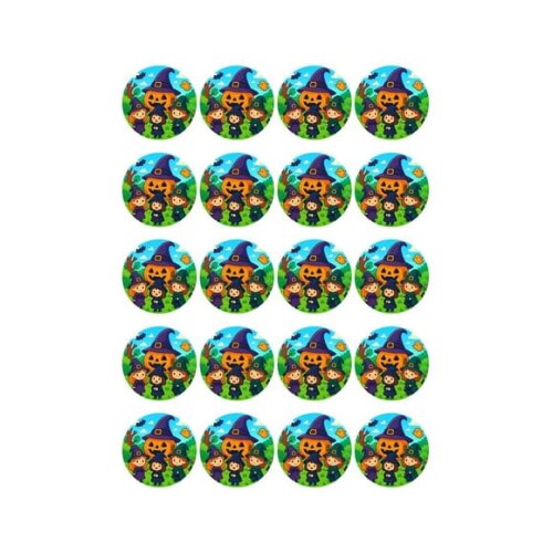 Adesivo Personalizado Latinha 5cm Bruxinhas Fofas
