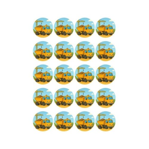 Adesivo Personalizado Latinha 5cm Caminhão Caçamba