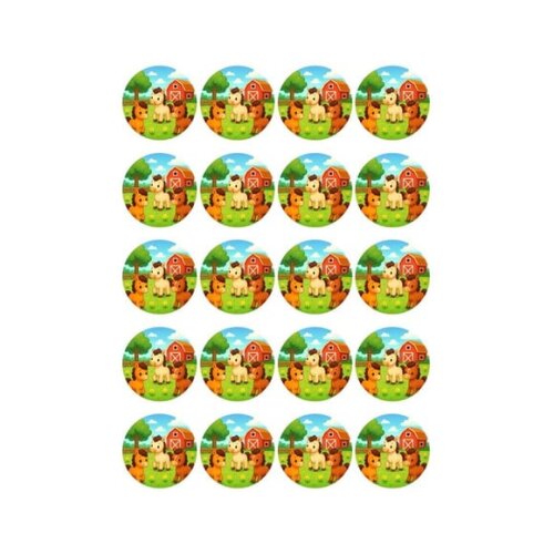 Adesivo Personalizado Latinha 5cm Cavalinhos