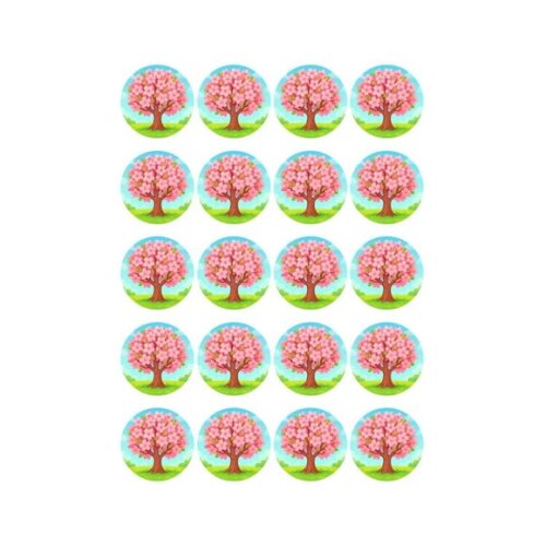 Adesivo Personalizado Latinha 5cm Cerejeira