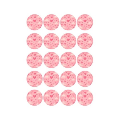 Adesivo Personalizado Latinha 5cm Céu Rosa