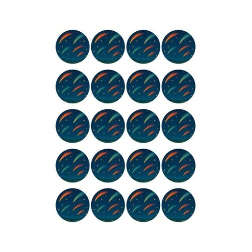 Adesivo Personalizado Latinha 5cm Cometas
