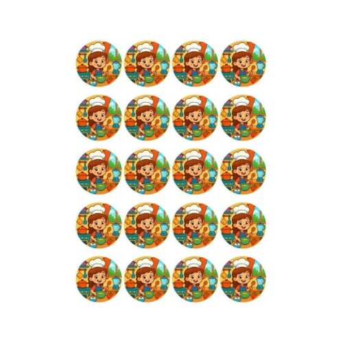 Adesivo Personalizado Latinha 5cm Cozinha Kids
