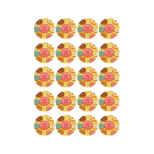 Adesivo Personalizado Latinha 5cm Donuts