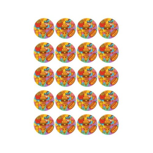 Adesivo Personalizado Latinha 5cm Fast Food