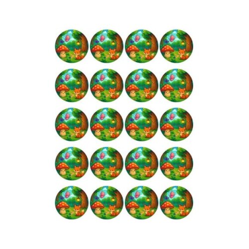 Adesivo Personalizado Latinha 5cm Floresta Encantada